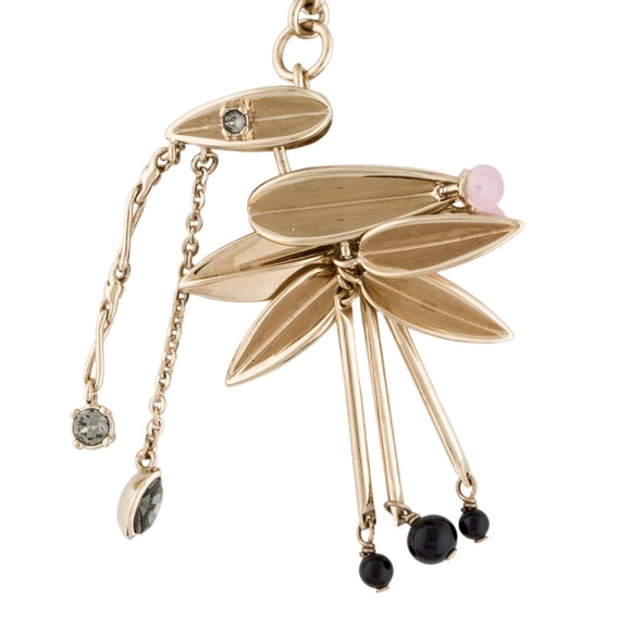 Large Christian Dior Crystal Pink & Black Stone Pendant - Picture 2 of 12